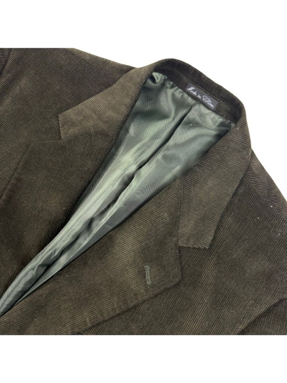 Alan Flusser Men's Corduroy 2-Button Blazer Jacket Brown • 42R